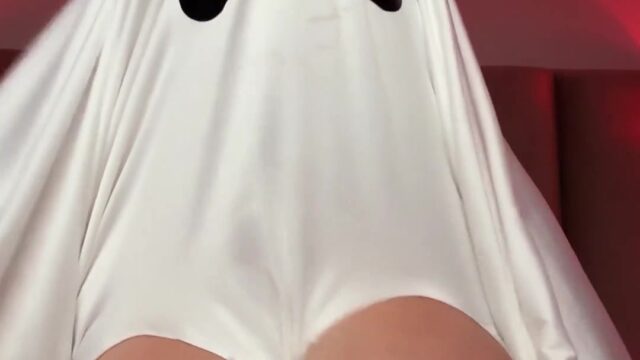 Angela White New Halloween Solo Ghost Rides Dildo Porn Video